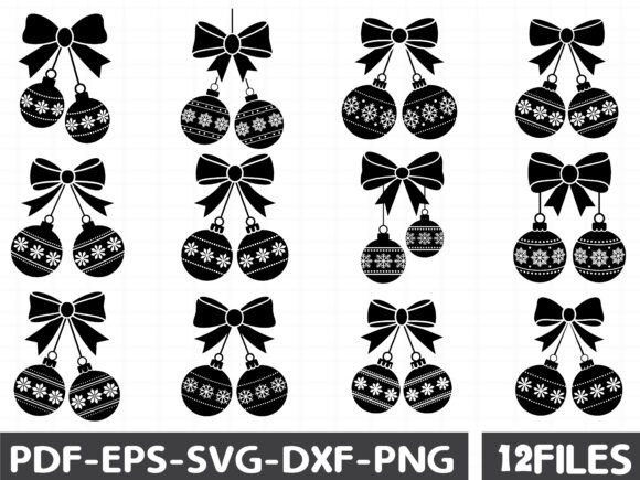 Christmas Bow SVG Christmas Cherries: Graphics for Modern Illustrations