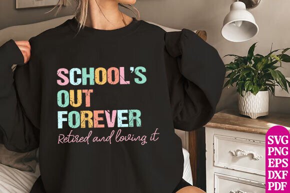 Comfort Colors® Teacher Retirement Shirt Graphics & T-Shirt Designs