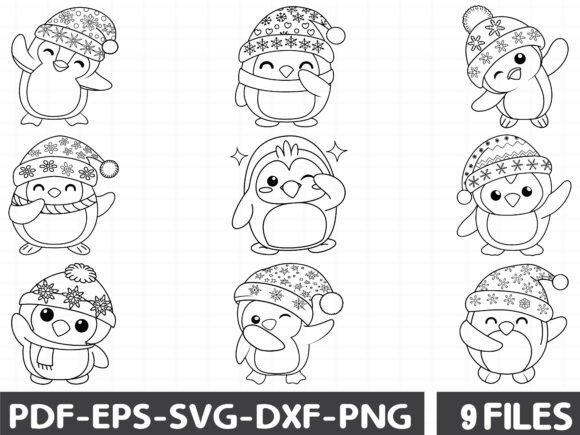 Cute Penguin Dabbing Cartoon Svg Graphics & Illustrations Review