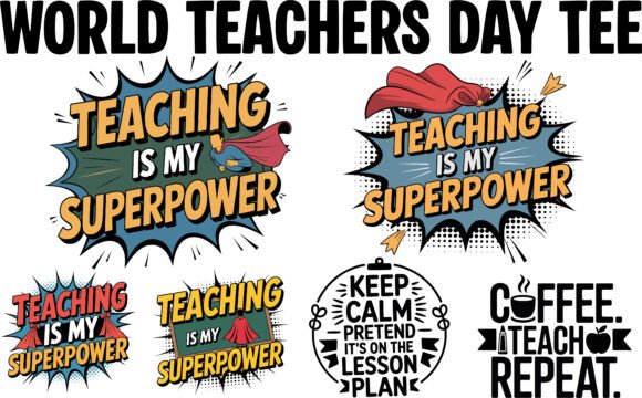 Heart Pencil Teacher T-Shirt Bundle: A Graphic Design Asset Review