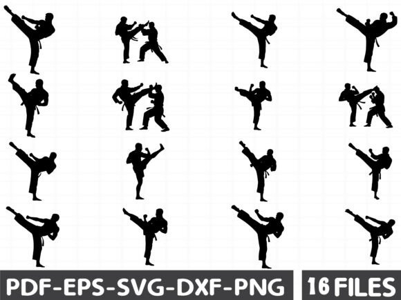 Kickboxer Svg Graphics for Bold Illustrations