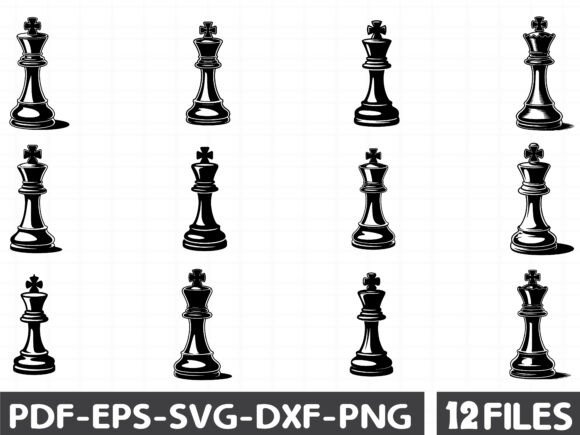 King Chess Piece Silhouette SVG: Essential Graphics & Illustrations