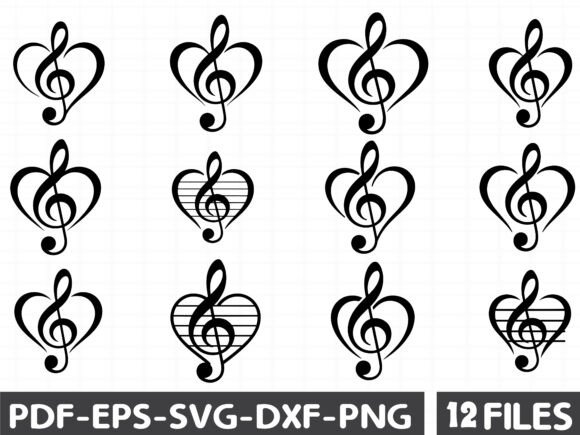 Love Music Notes Silhouettes SVG: A Seller's Review of Graphics and Illustrations