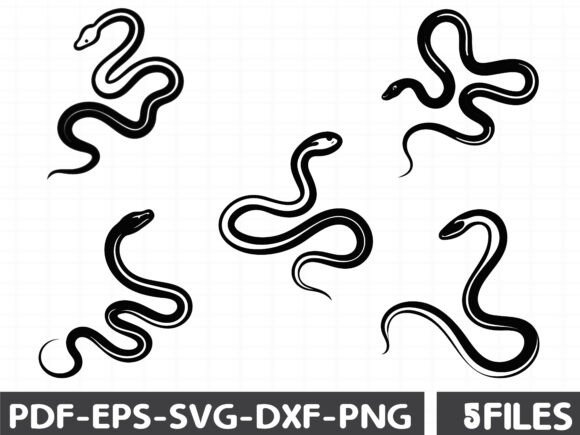 Snake Silhouette SVG: Premium Graphics for Bold Illustrations